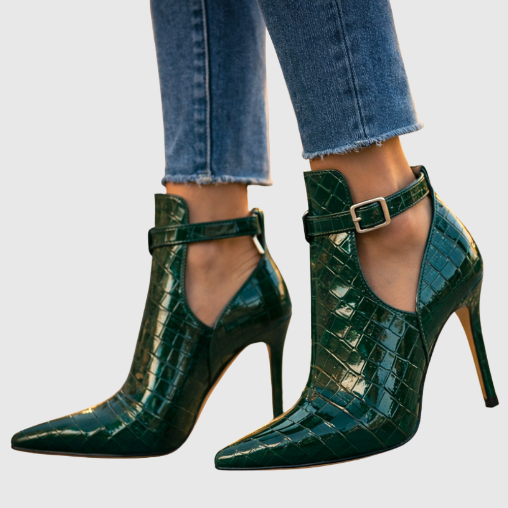 Harper Lane Gator Stiletto Heels