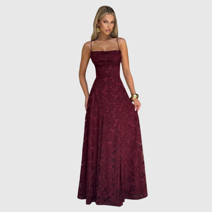 Briar | Women's Floral Sleeveless Maxi Wedding Guest Dress