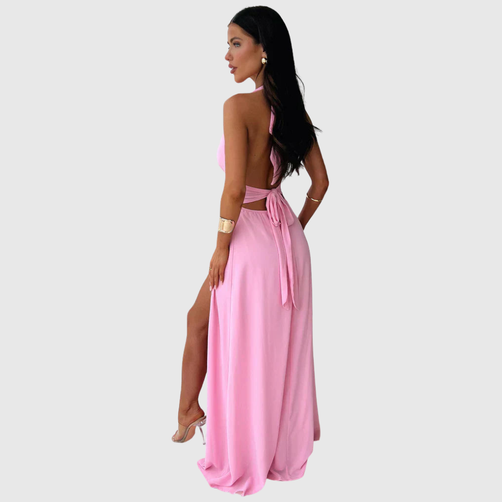 Karina | Women's Sleeveless High-Split Maxi Summer Dress
