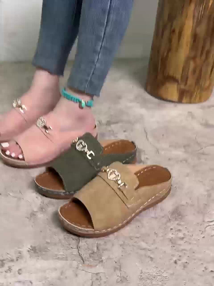 Alexandra | Women's Flat Adjustable Sandals