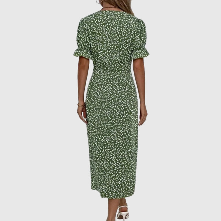 Charlene™ | Fresh Bloom V-Neck Dress