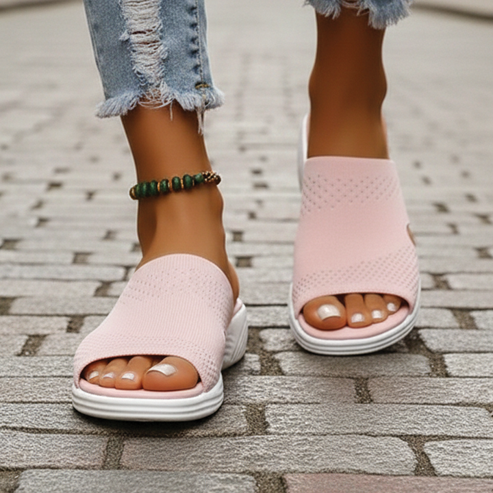 Aria - Orthopedic Open-Toe Knit Sandals