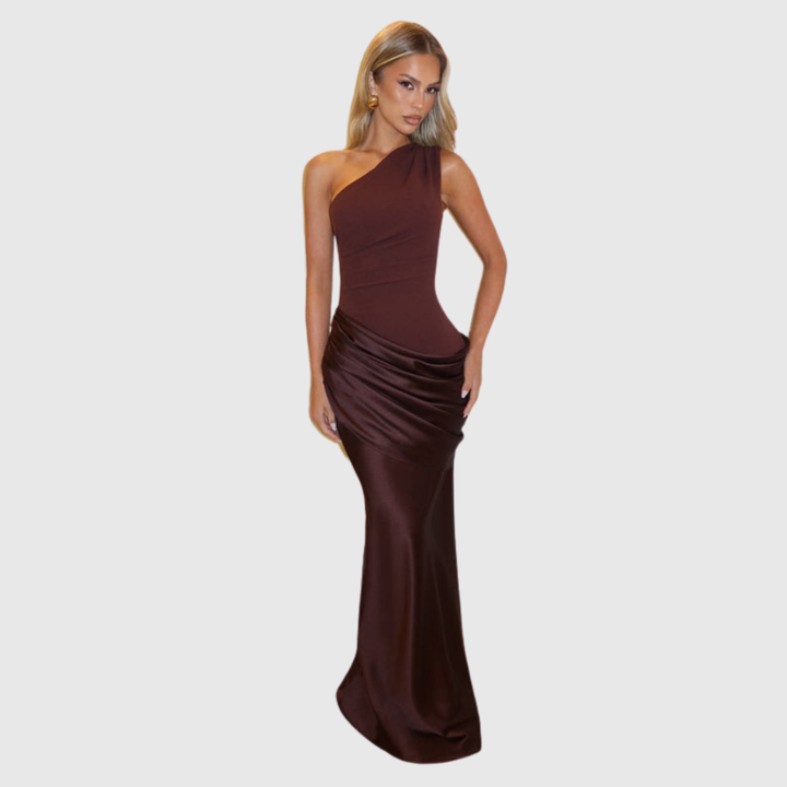 Ophelia | Women's One-Shoulder Maxi Wedding Guest Dress