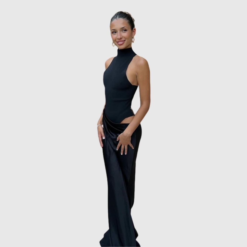 Zara | Women's Sleeveless Cut-out Maxi Wedding Guest Dress