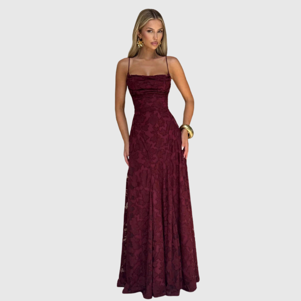 Briar | Women's Floral Sleeveless Maxi Wedding Guest Dress