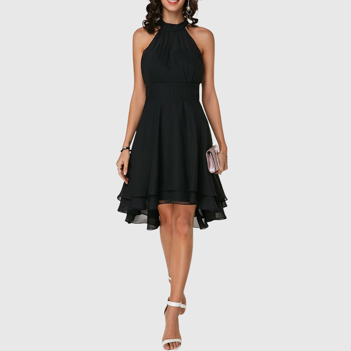 Women’s Halter Cocktail Party Midi Dress