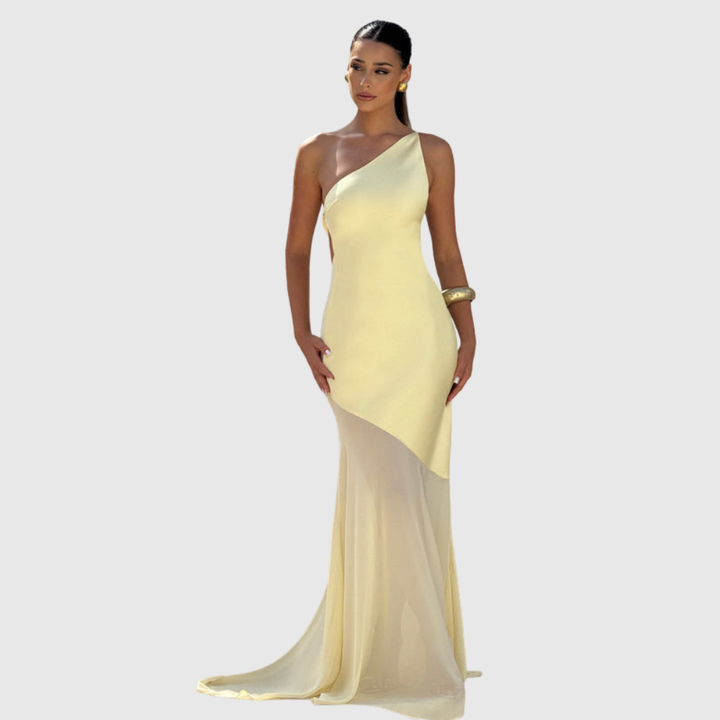 Caprice | Women's One-Shoulder Maxi Wedding Guest Dress
