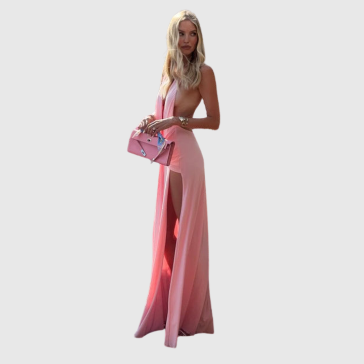 Lilith | Women's Halter Backless Maxi Summer Dress