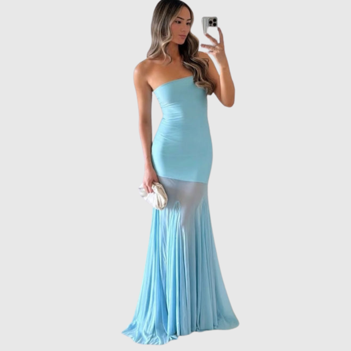 Melody | Women's Strapless Maxi Wedding Guest Dress