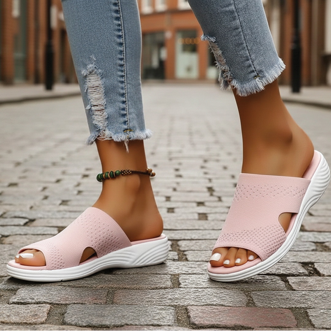 Aria - Orthopedic Open-Toe Knit Sandals