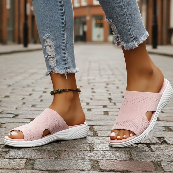 Aria - Orthopedic Open-Toe Knit Sandals