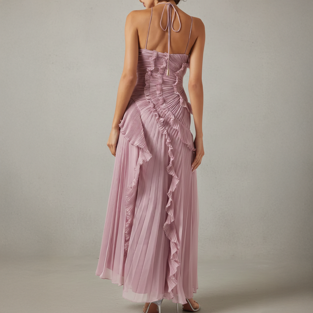 Avery - Asymmetric Pleated Dress