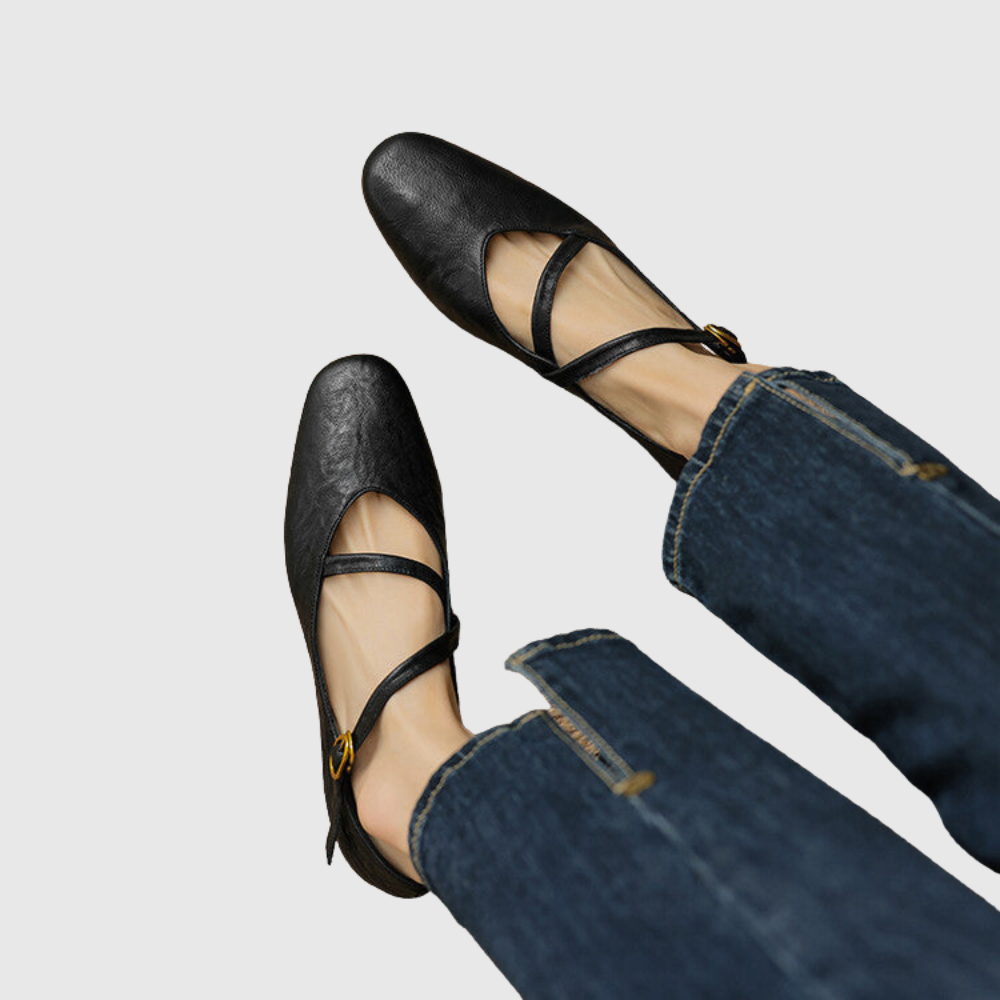 Elora Leather Flats