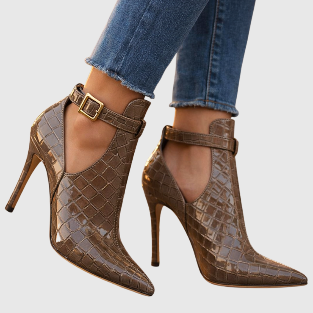 Harper Lane Gator Stiletto Heels