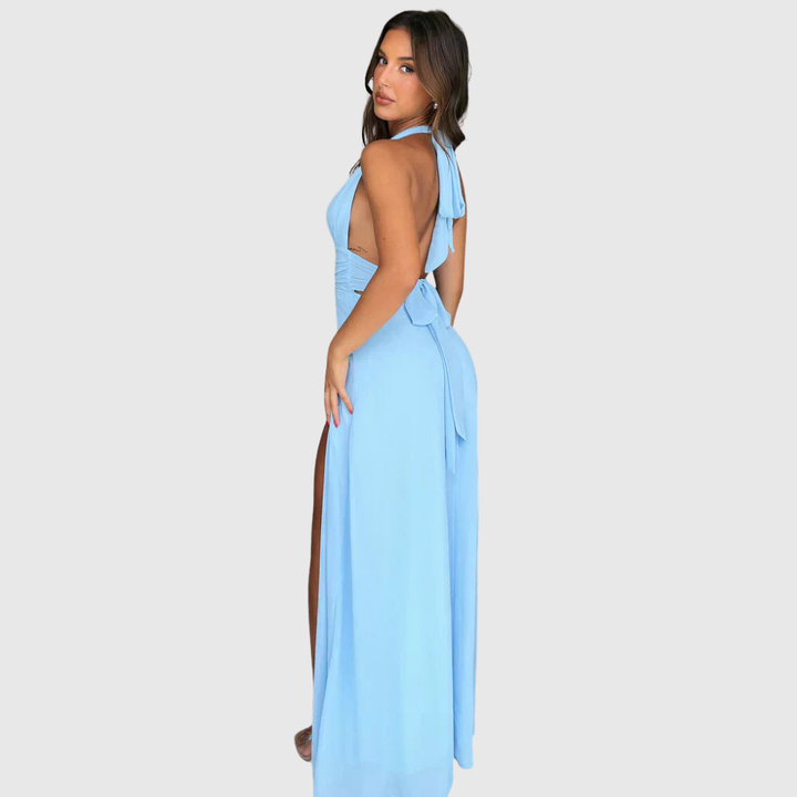 Karina | Women's Sleeveless High-Split Maxi Summer Dress
