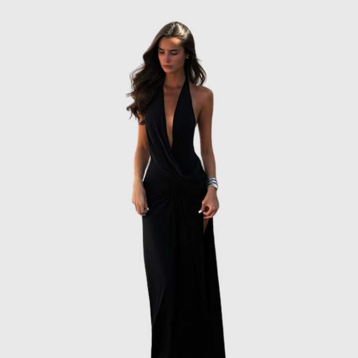 Lilith | Women's Halter Backless Maxi Summer Dress