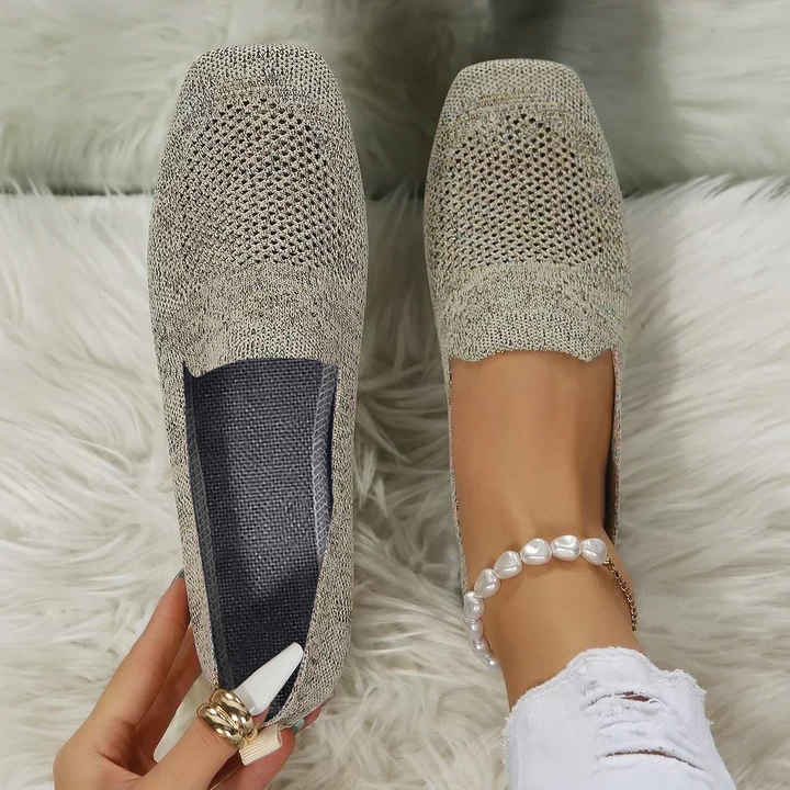 Lisa - Knit Slip-On Flats