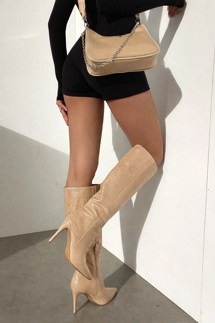 Layla™ | Bone Knee-High Boots