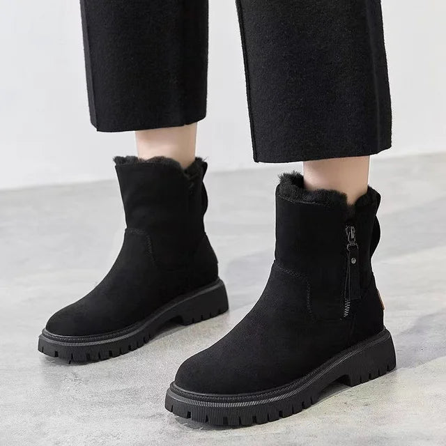 Kathryn - Faux Fur Ankle Boots