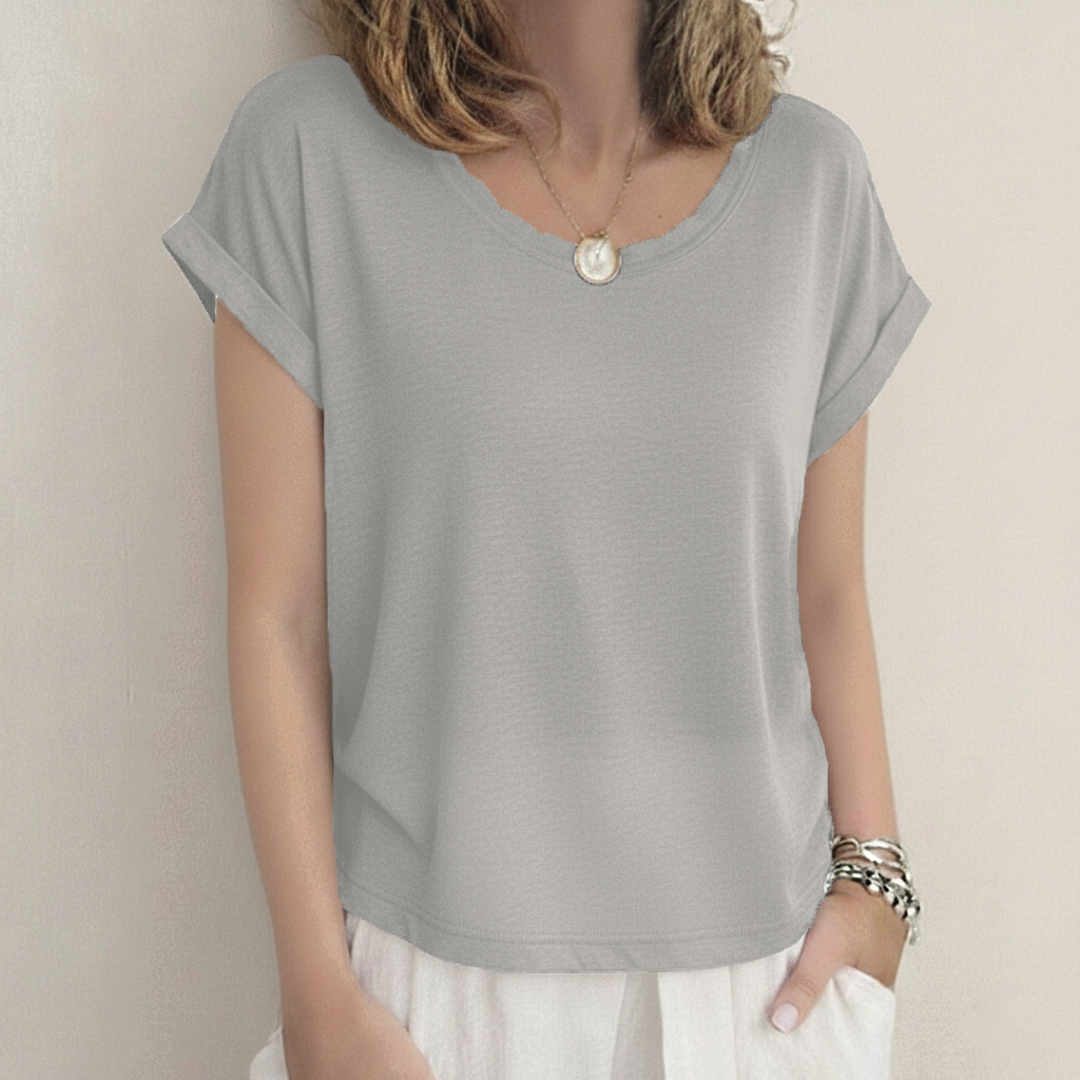 Claire - Linen-Look T-Shirt