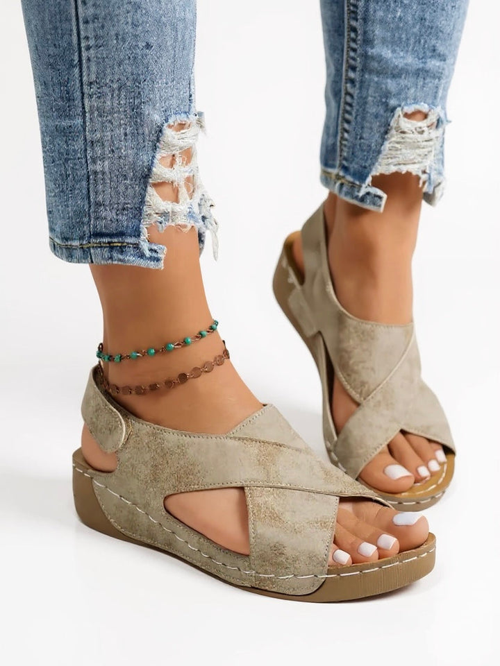 Olive | Women's Platform Wedge Sandals