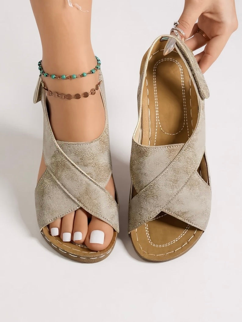 Olive | Women's Platform Wedge Sandals