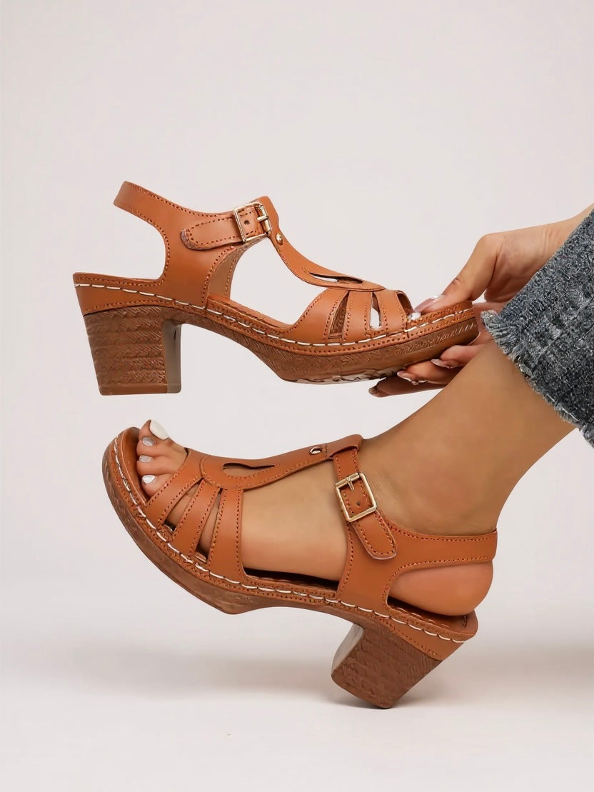 Saffron | Women's Block Heel Sandals