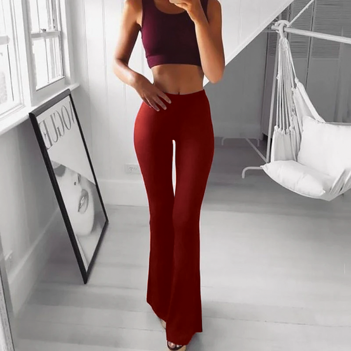 Hazel Flare-Leg Trousers