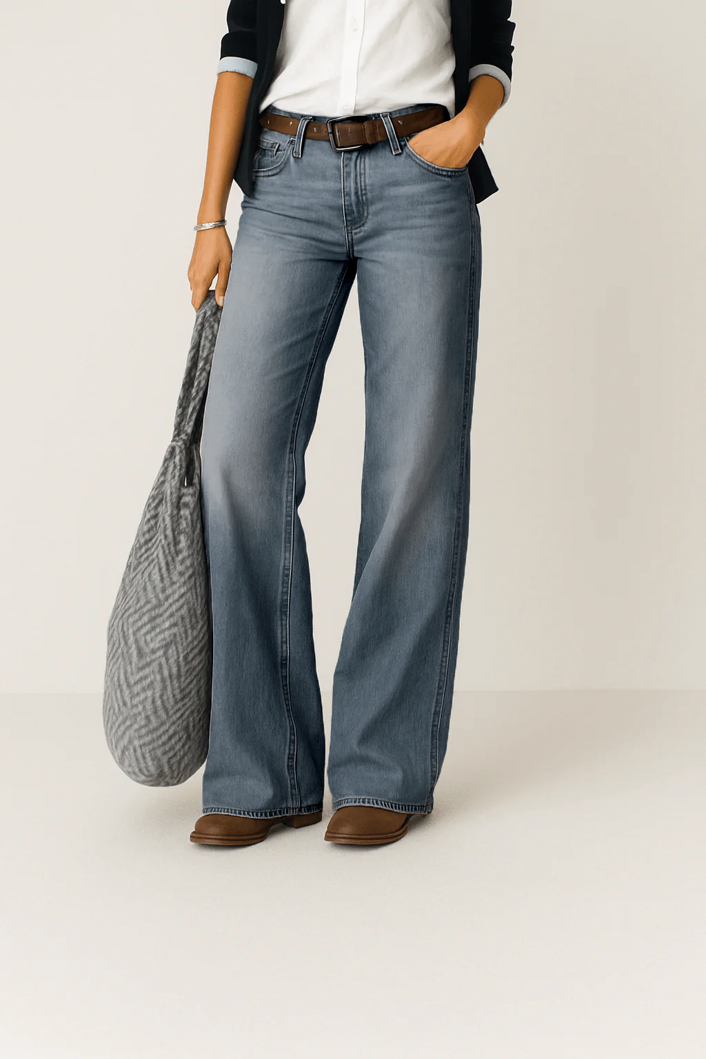 Amelia - Wide Leg Denim Jeans