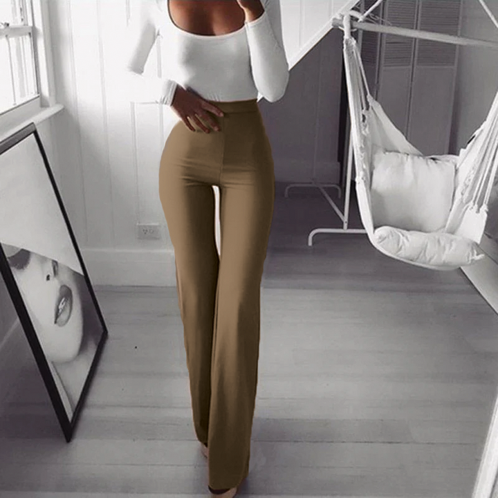 Hazel Flare-Leg Trousers