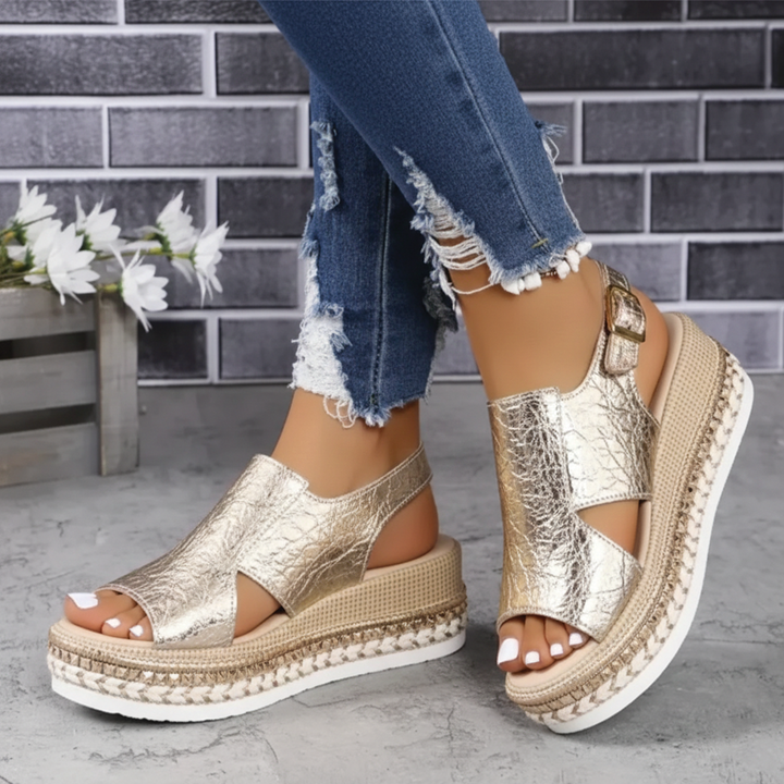 Sandra - Platform Slingback Sandals