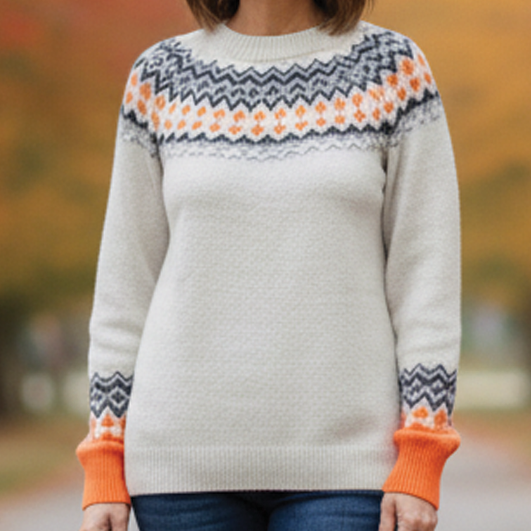 Christina - Patterned Knit Sweater
