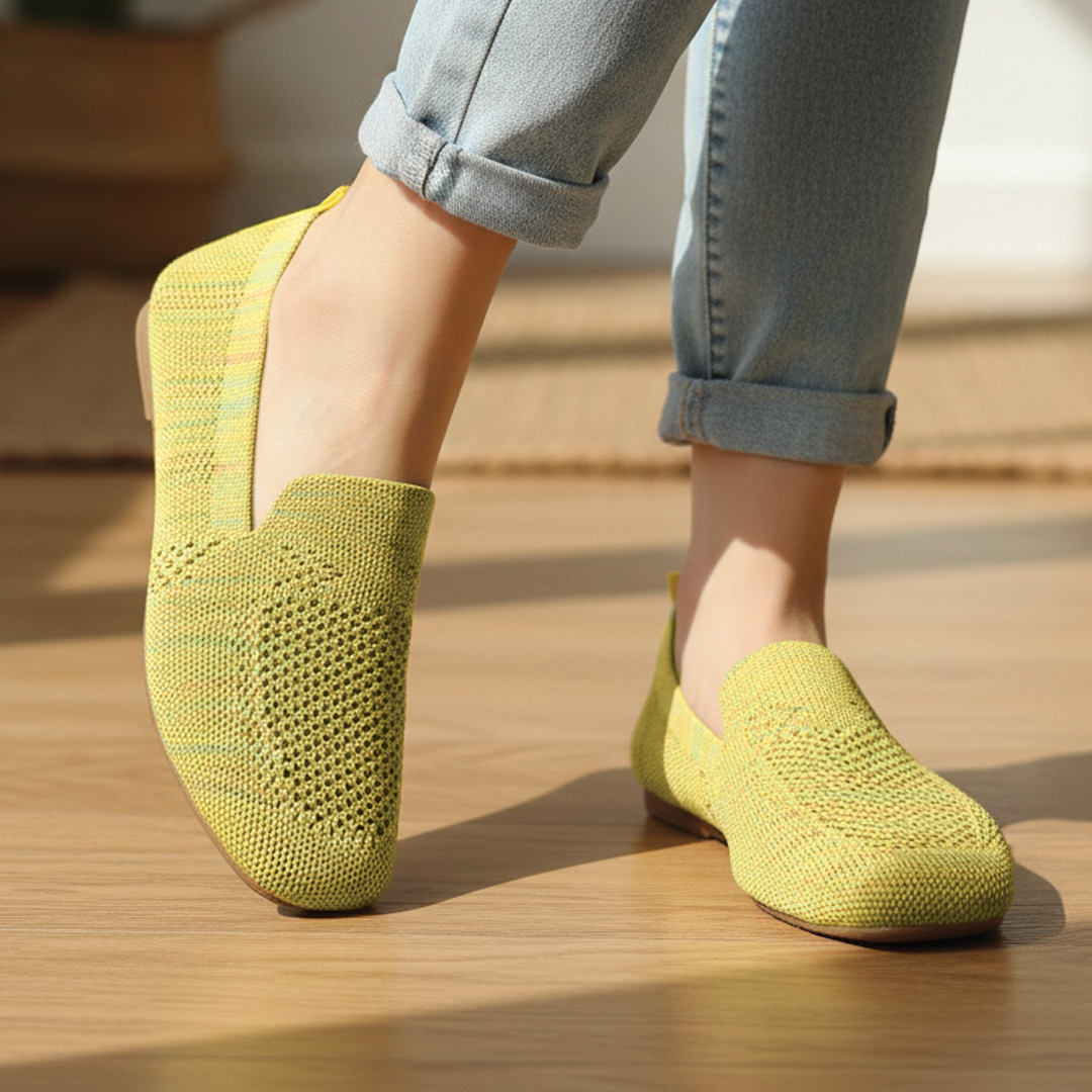 Lisa - Knit Slip-On Flats