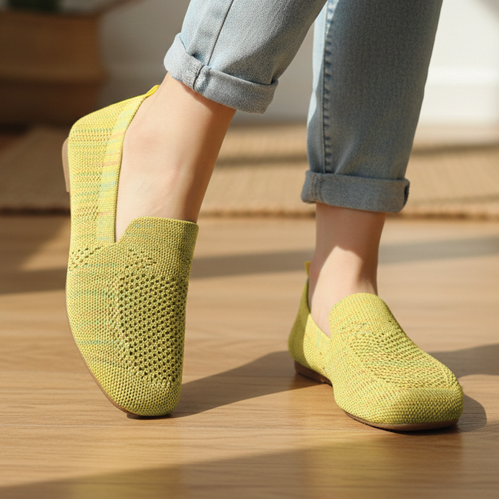 Lisa - Knit Slip-On Flats