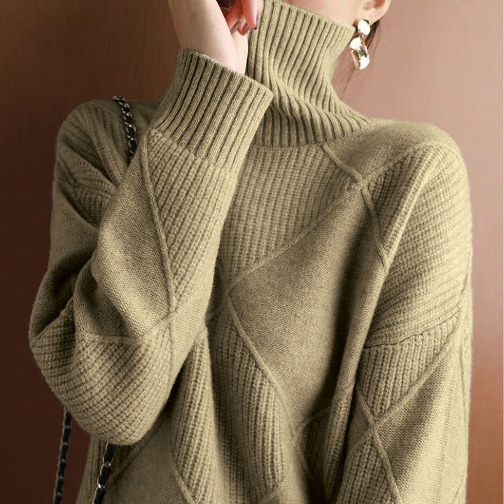 Martha - Diamond Knit Sweater
