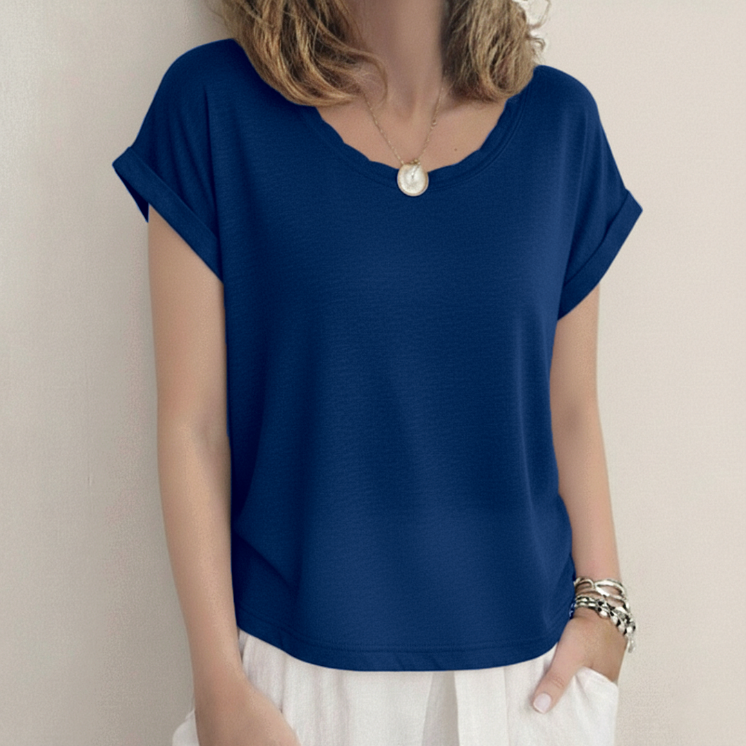 Claire - Linen-Look T-Shirt
