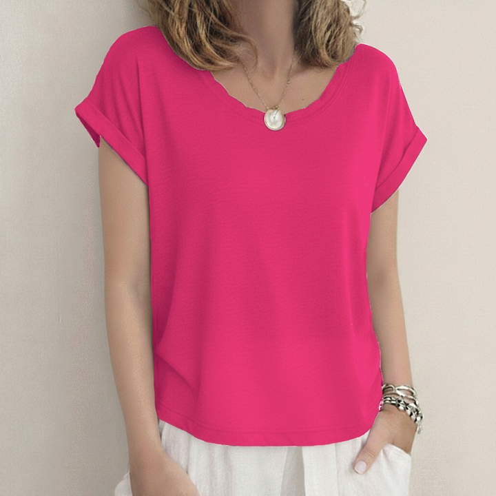 Claire - Linen-Look T-Shirt