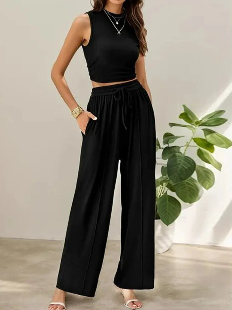 Lena – Summer Two-Piece Pants Set