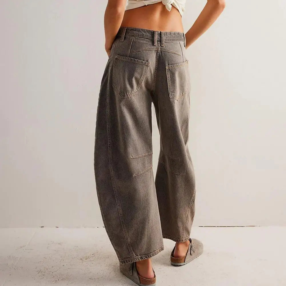 Everly Barrel-Leg Denims