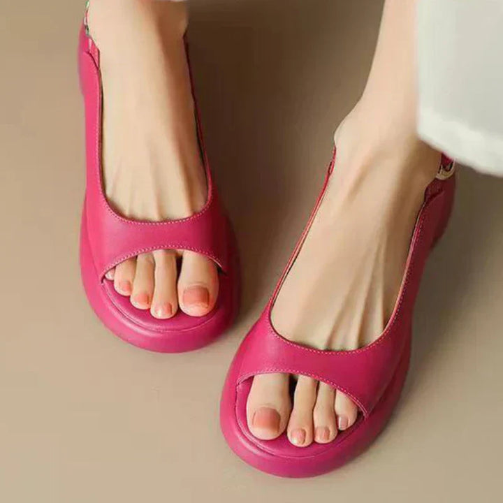 Wren | Women's Platform Low Heel Flat Sandals