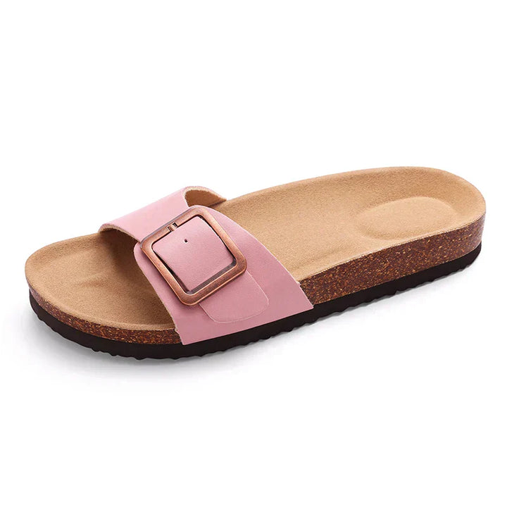 Flora | Women's Flat Adjustable Buckle Sandals