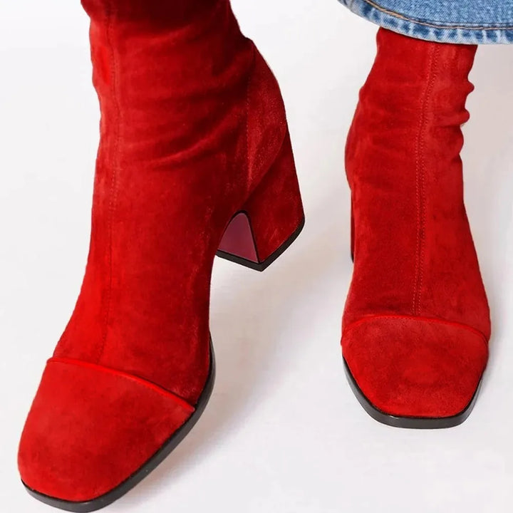 Scarlett™ | Square toe heeled boots