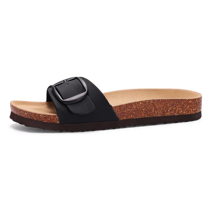 Flora | Women's Flat Adjustable Buckle Sandals