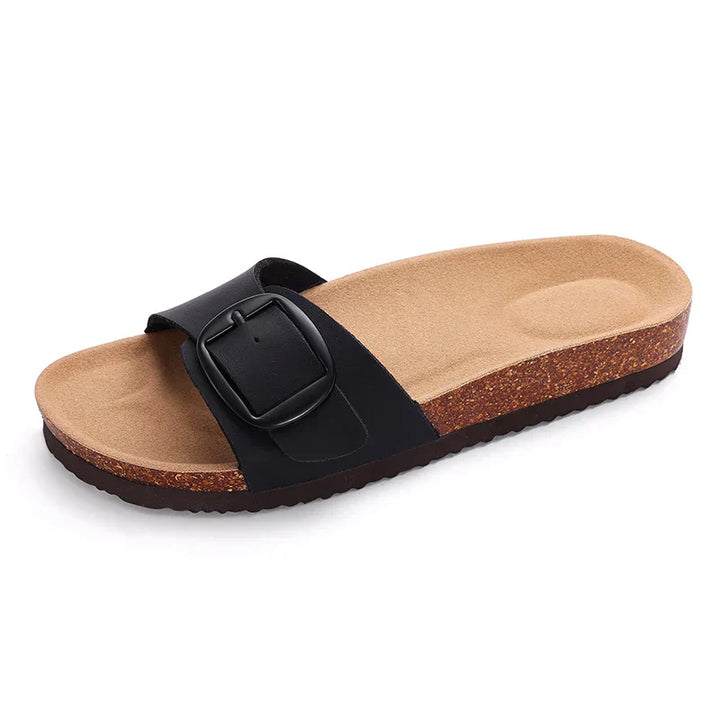 Flora | Women's Flat Adjustable Buckle Sandals