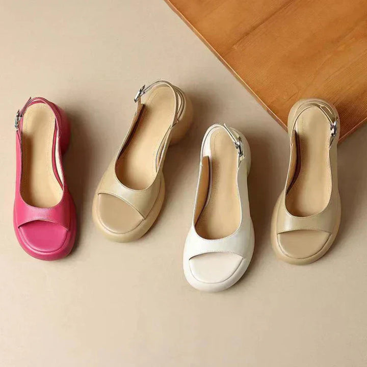 Wren | Women's Platform Low Heel Flat Sandals