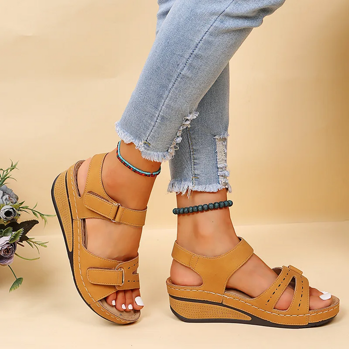 Rae | Women's Platform Cushioned Wedge Sandals
