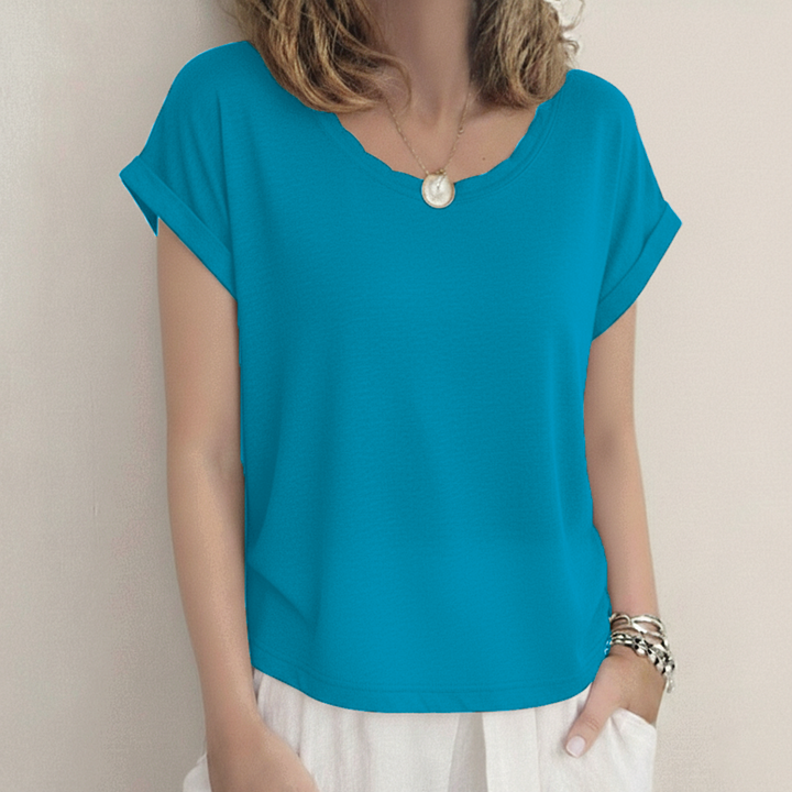 Claire - Linen-Look T-Shirt