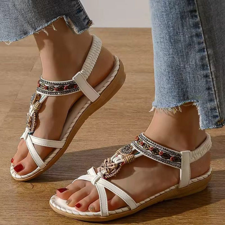 Elara | Women's Orthopedic Boho Woven Sandals