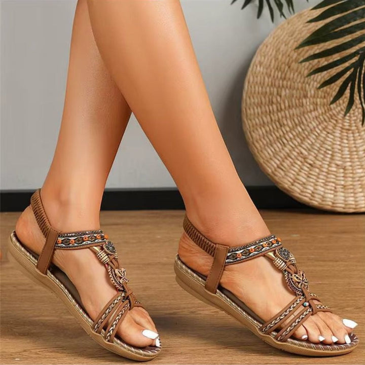 Elara | Women's Orthopedic Boho Woven Sandals