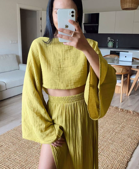 Sylvia - Gauze Two-Piece Set